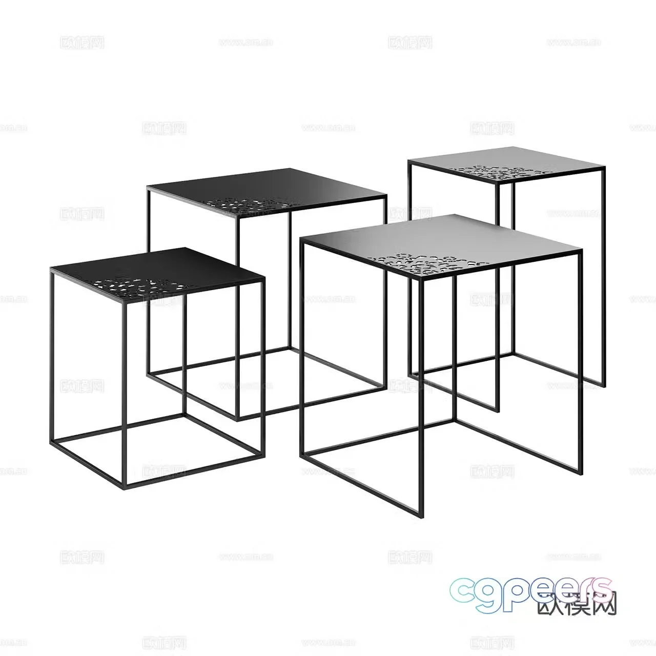 Zeus corner table side table 3d model