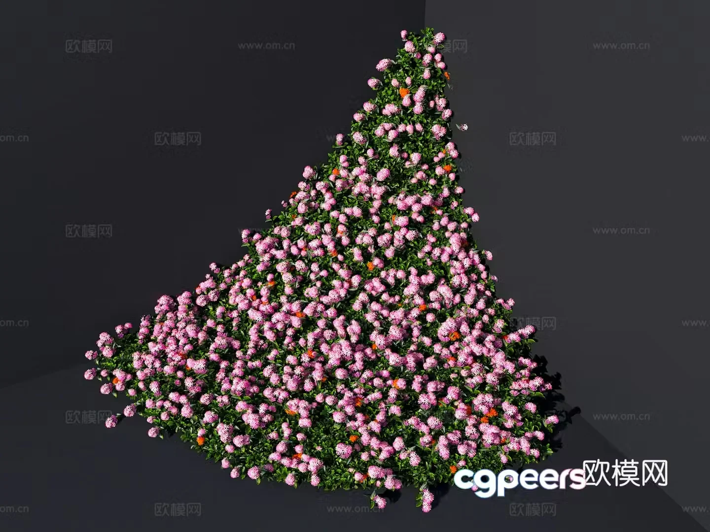Waterfall flower art Modern flower art Chen Flower sea Wedding flower art Flower waterfall 3D model