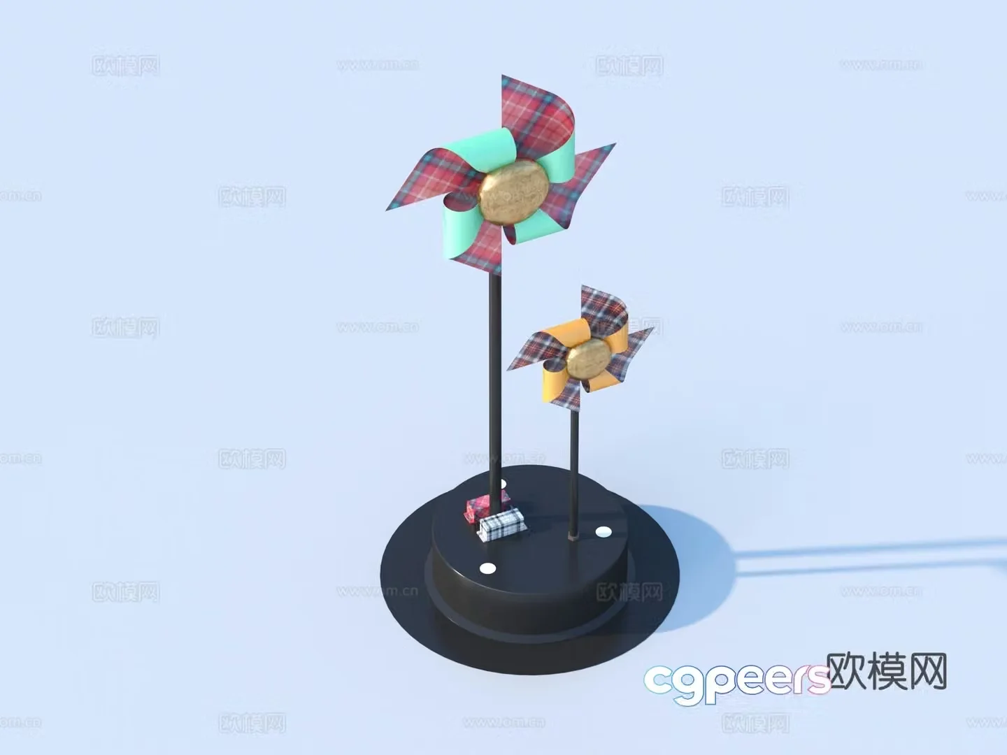 Windmill Paper Windmill Rotating Windmill Toys Beauty Chen 3D Model