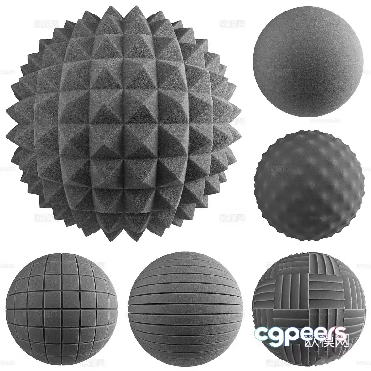 Modern Italian sound-absorbing board soundproof cotton material 3D model