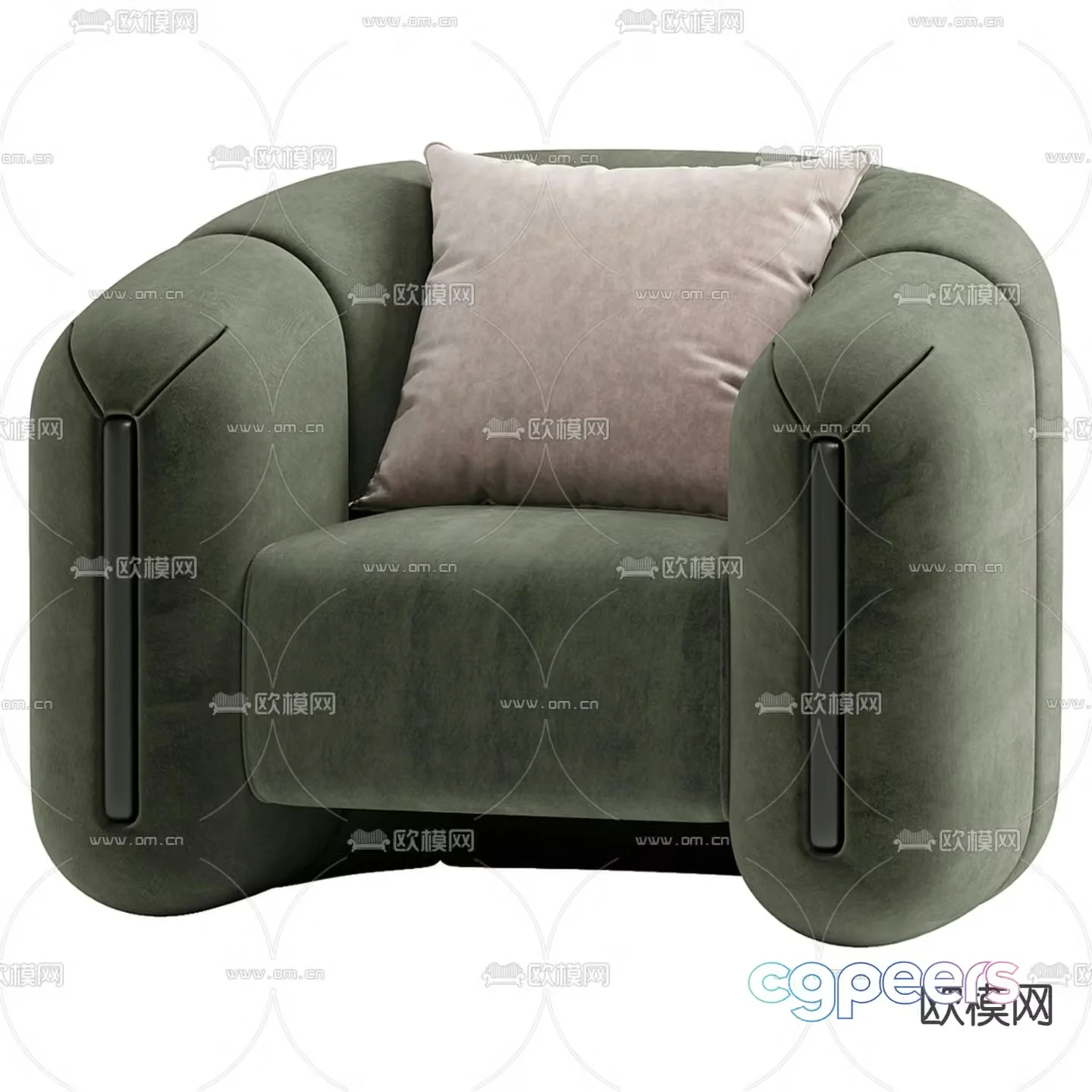 Single sofa leisure sofa 3d model
