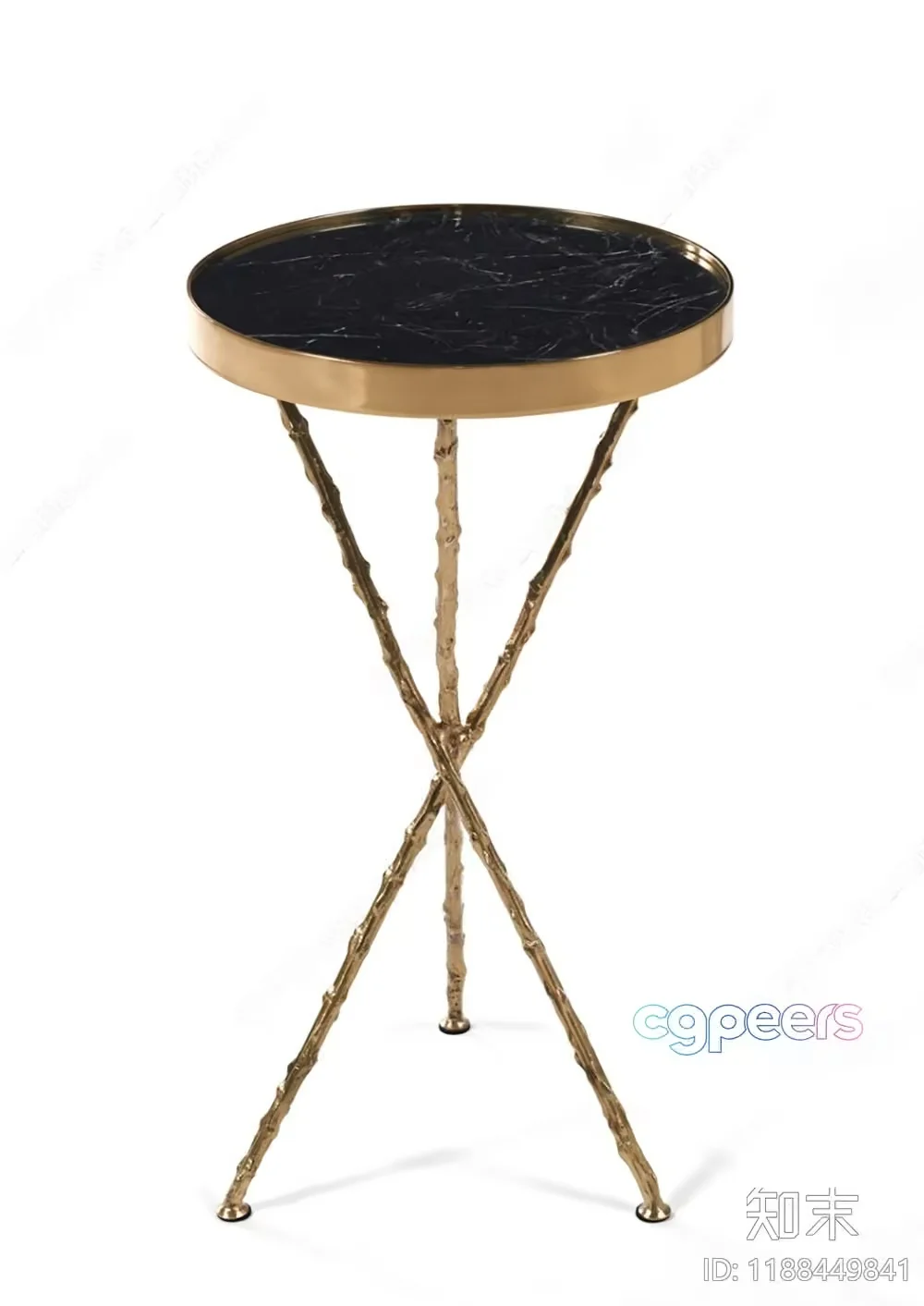 A Small Round Table 3D Model – 11887 – VRAY Render