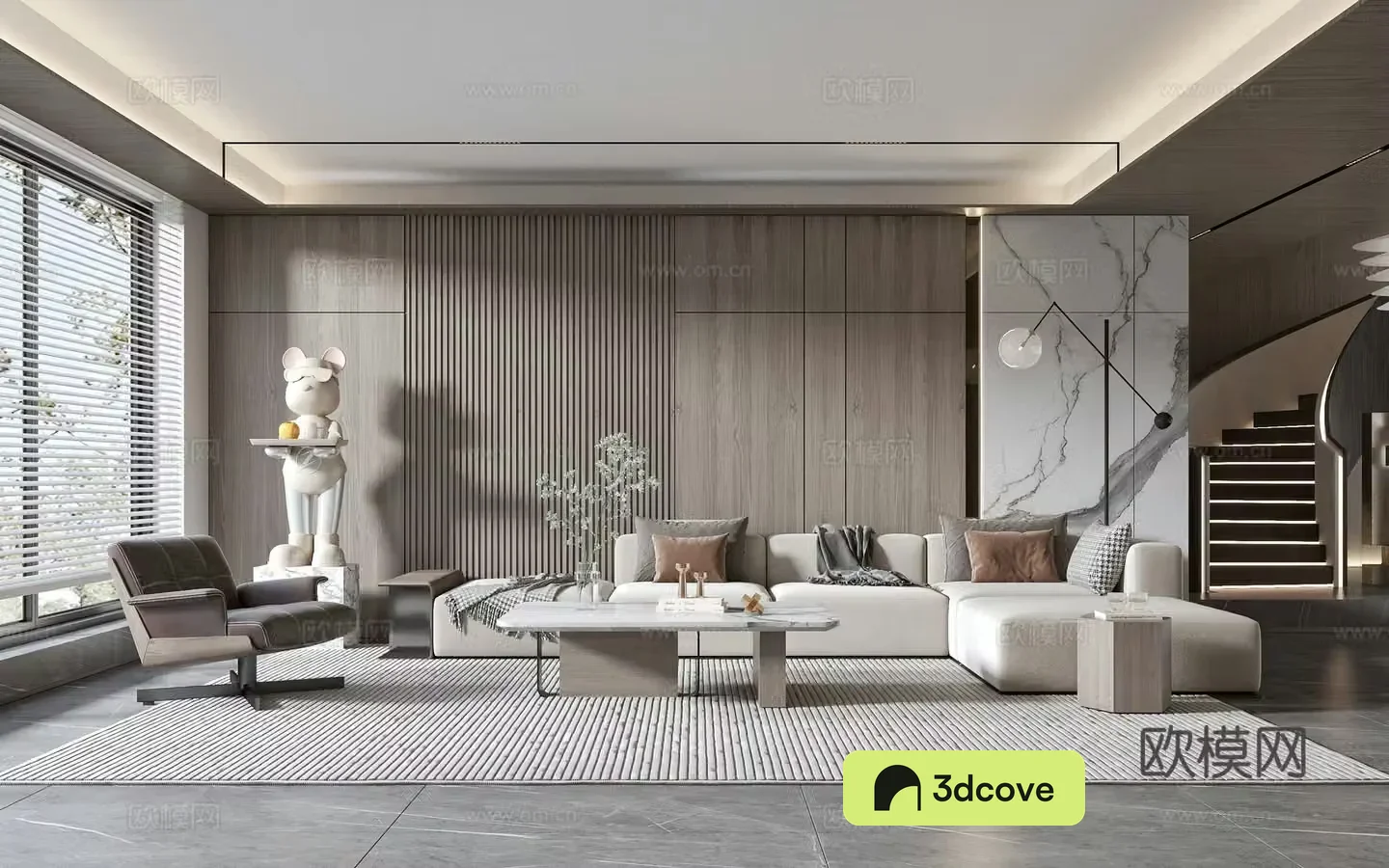 Modern living room modern sofa coffee table combination modern background wall