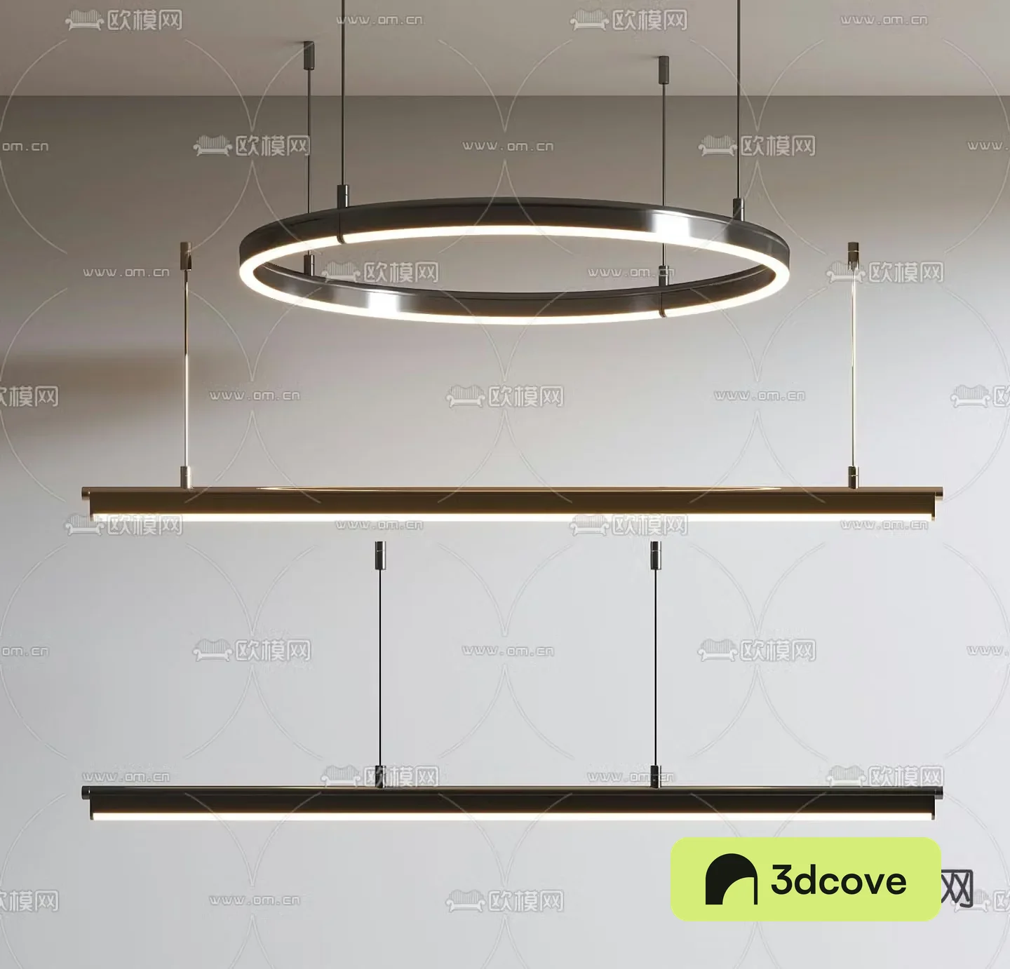 Modern ring chandelier