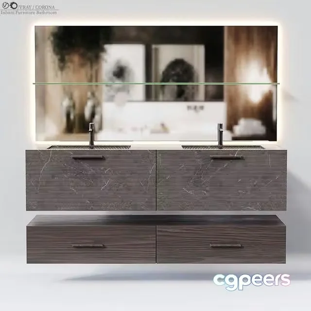 3ds Max Free – Inbani Furniture Bathroom