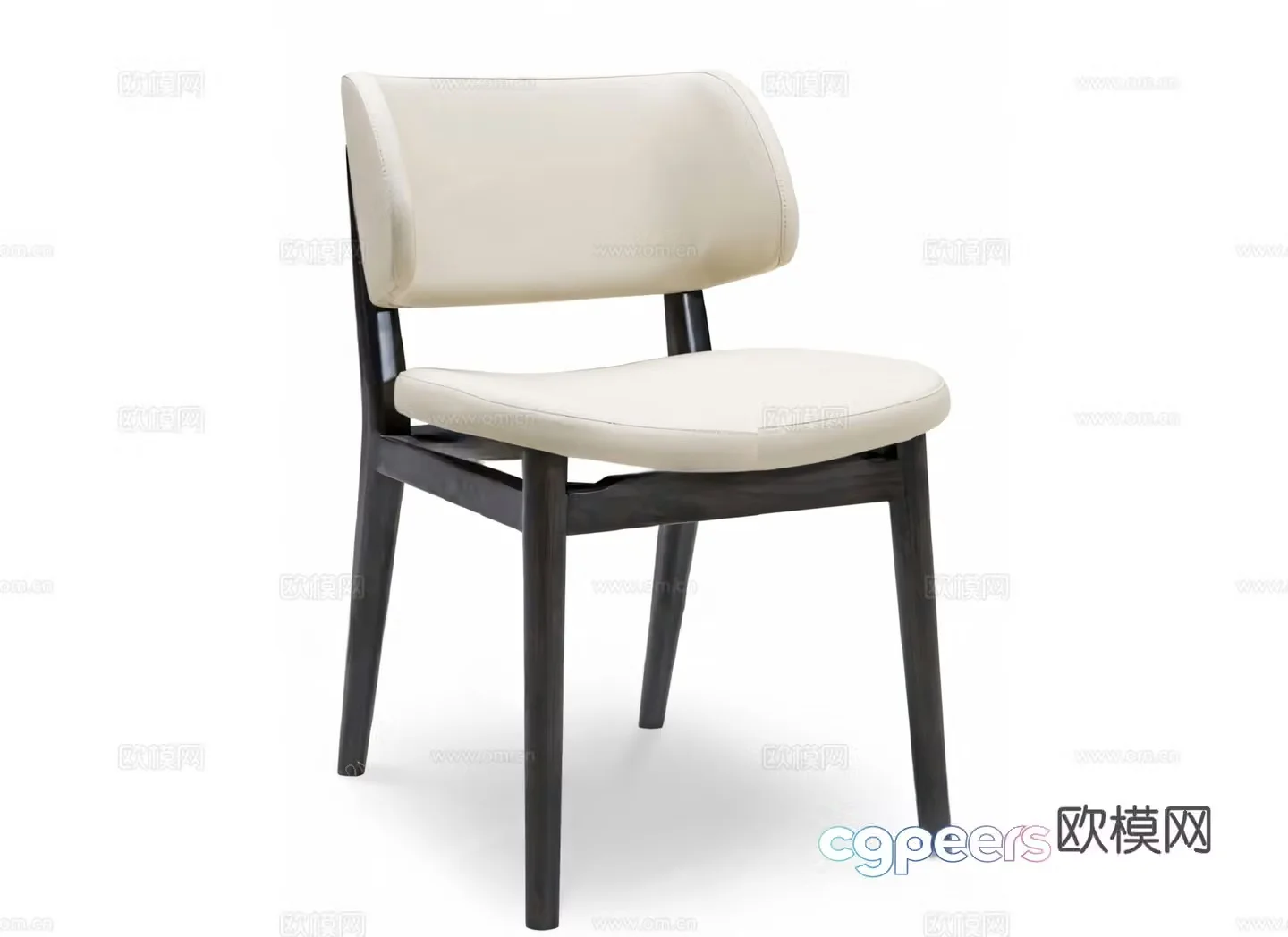 Dining chair leisure chair single chair chair 3d model