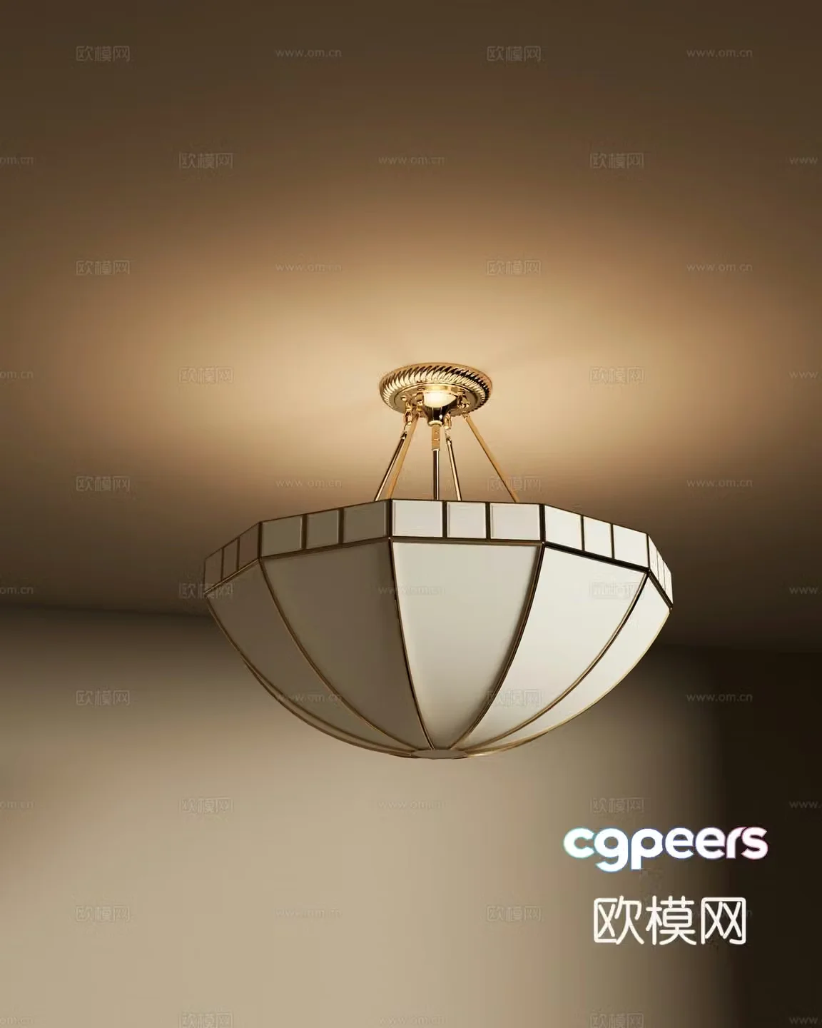 15 chandelier American chandelier Living room chandelier 3d model
