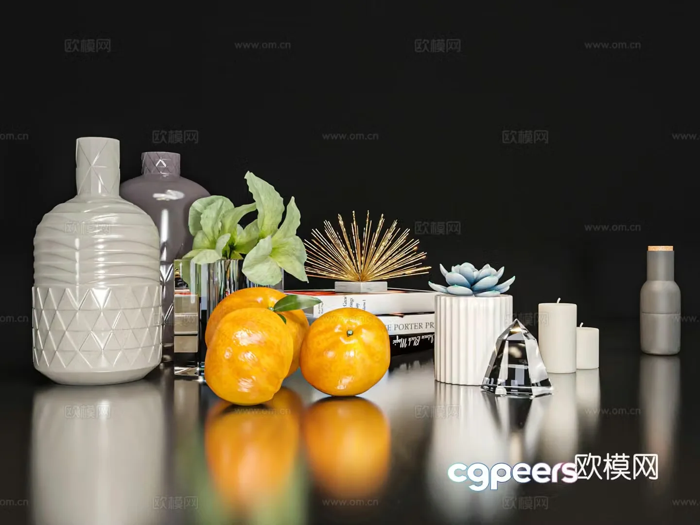 Decoration ornaments handicrafts vase 3d model