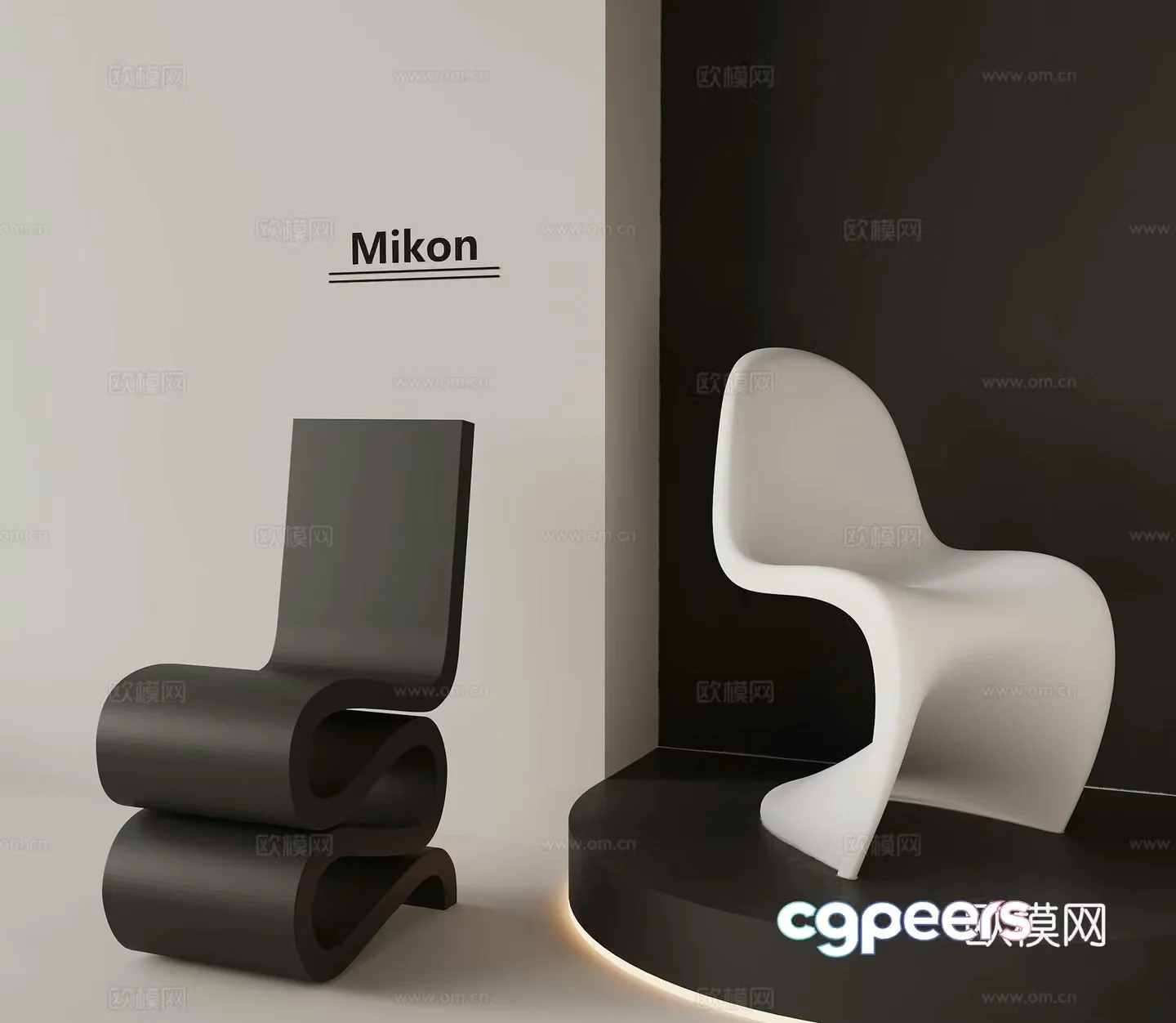 Modern leisure chair 3d model