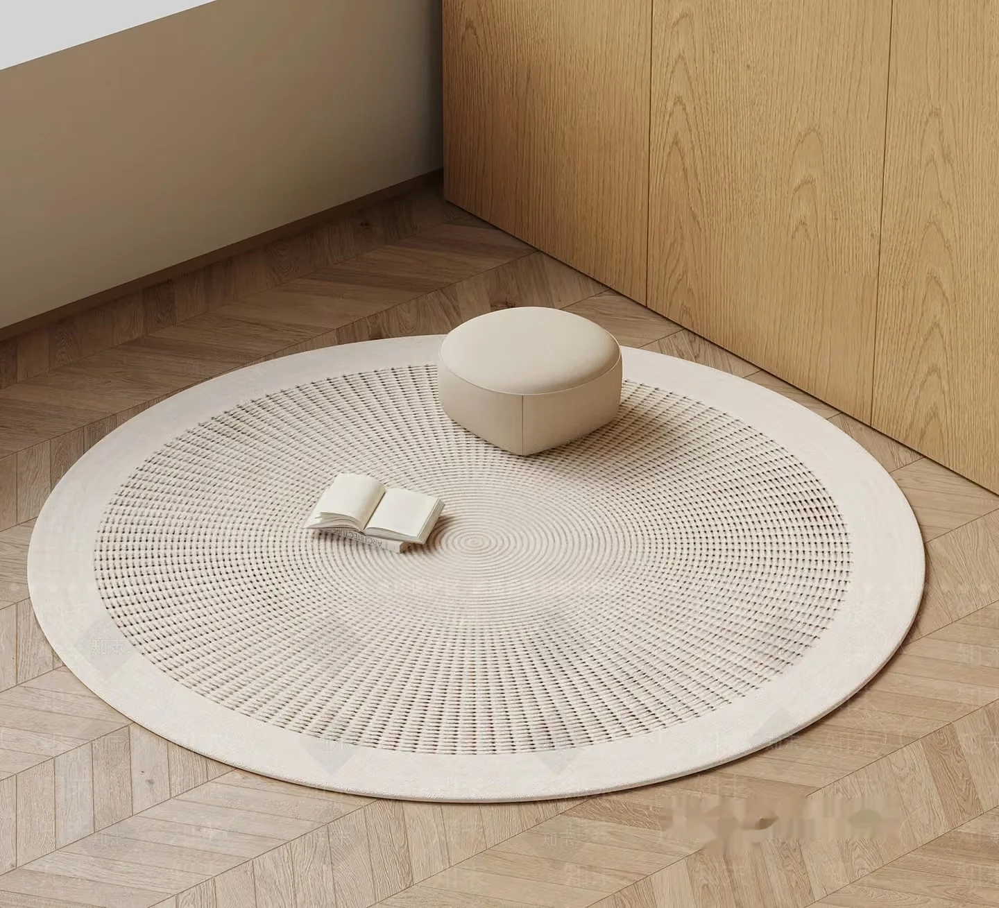Round Beige Rug 3D Model – 20433 – VRAY Render