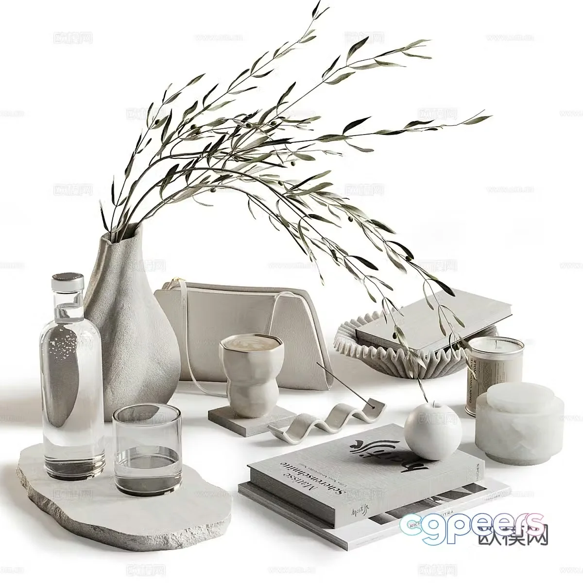 Bloom Decoration Set 3D Model