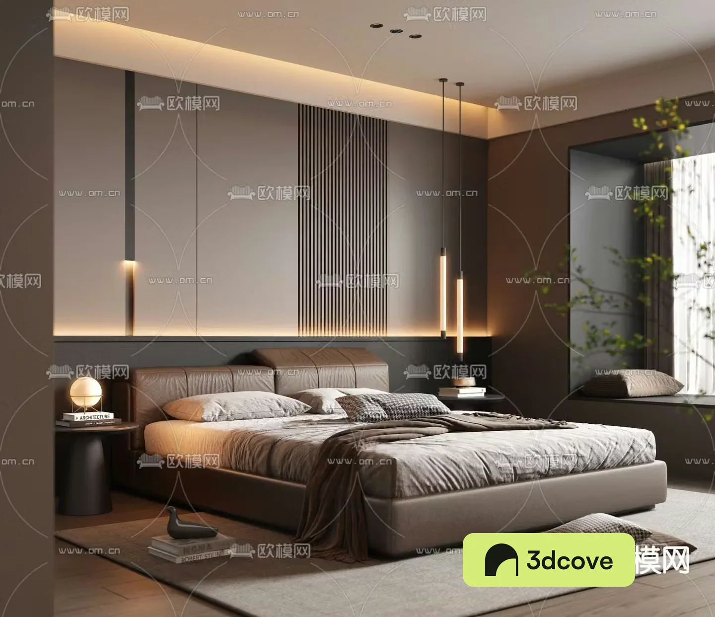 Light luxury bedroom master room