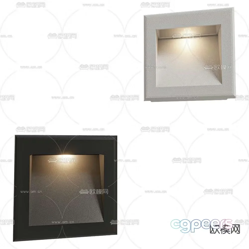 Byled step lamp sensor lamp wall lamp 3d model