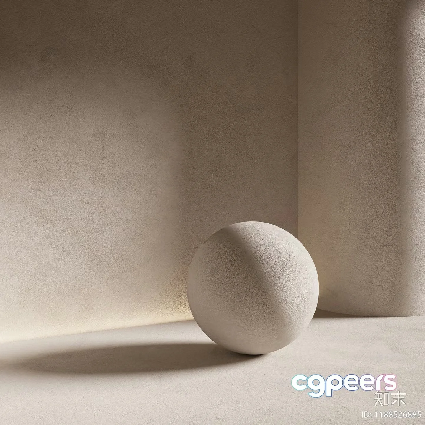 A White Sphere 3D Model – 1513 – VRAY Render