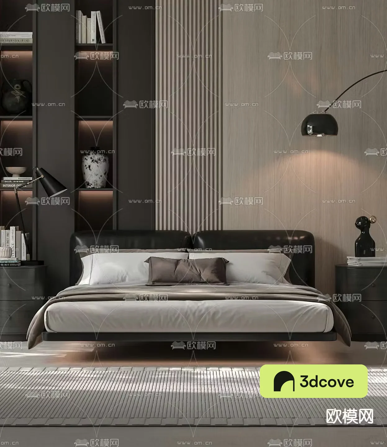 Minimalist double bed
