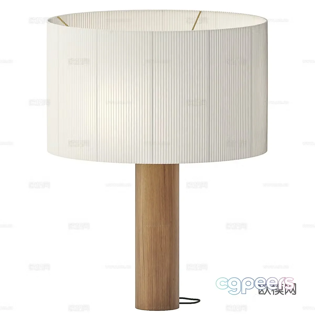 New Chinese Moragas Table Lamp 3D Model