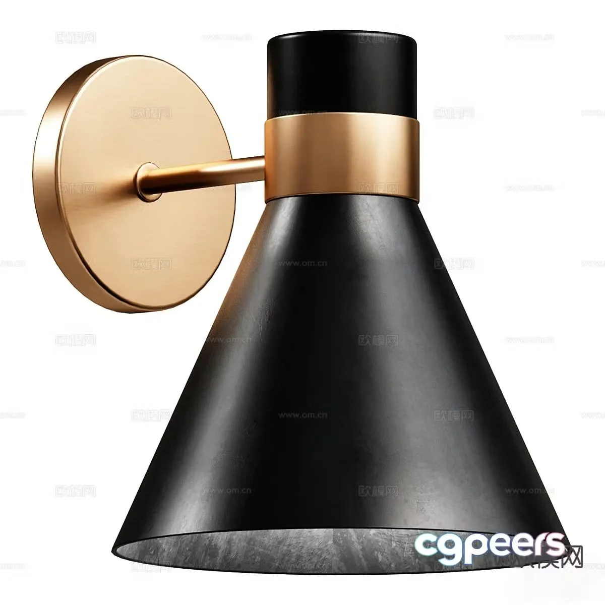 Modern wall light 3d model