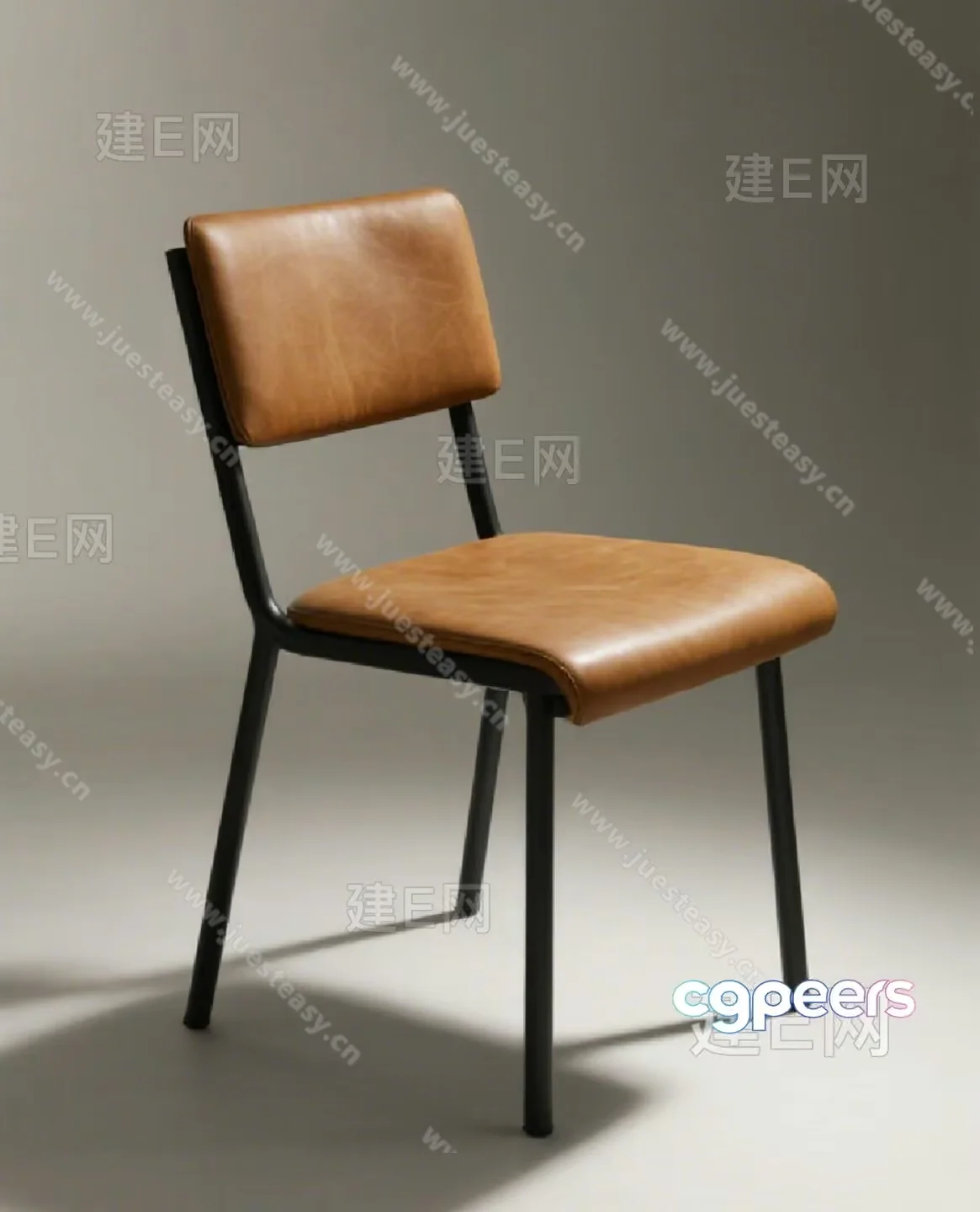 Brown Leather Chair 3D Model – 8143 – VRAY Render
