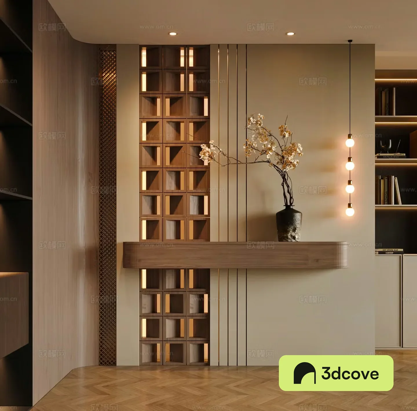 Middle-aged style entrance 3D model