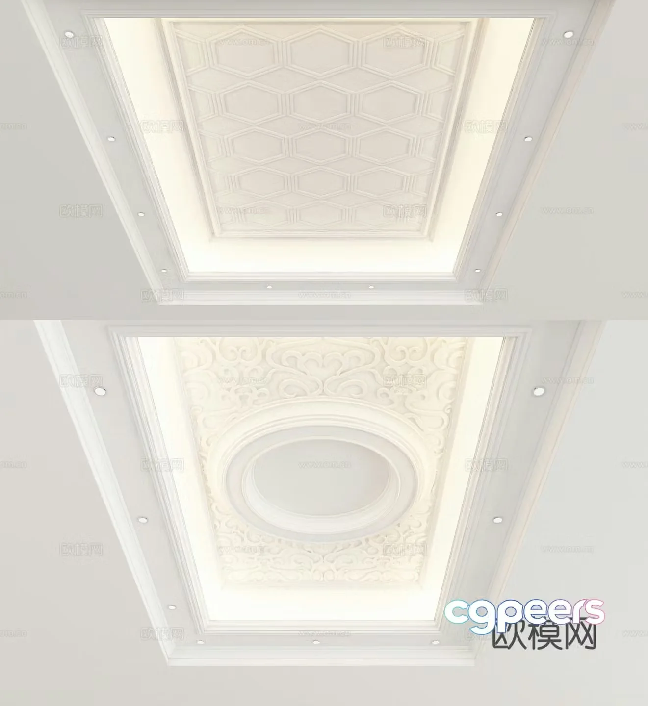 European style ceiling 3D model