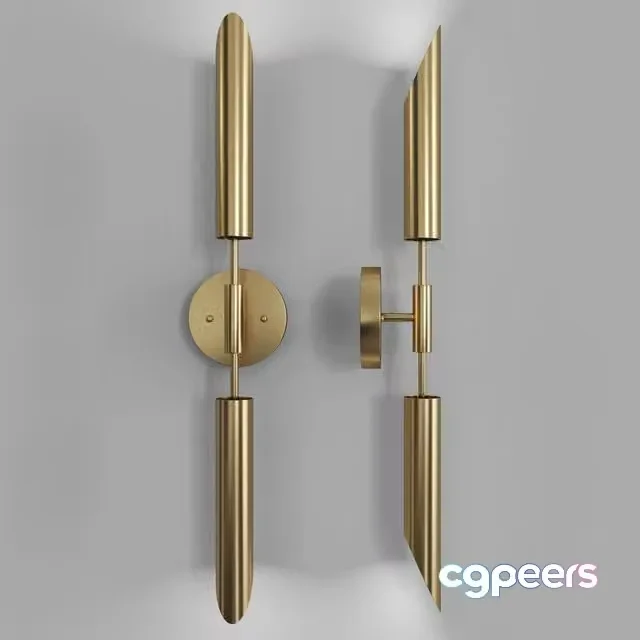 3ds Max Free – Wall lamp Blade Take-Off Double