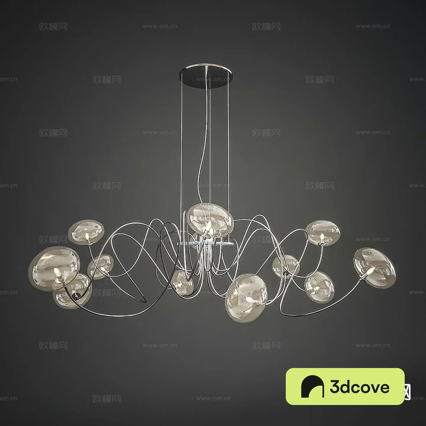 Modern interior chandelier