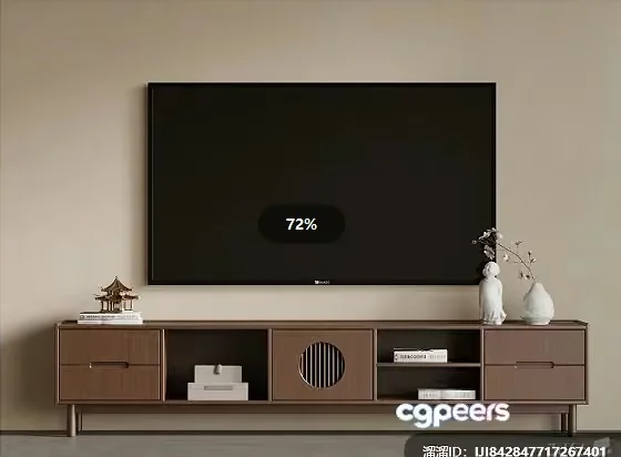 Modern Tv Stand 3D Model – 12645 – VRAY Render
