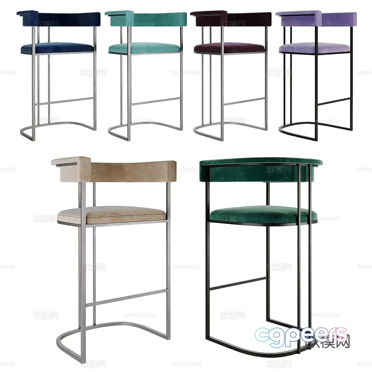 Bar chair bar stool 3d model