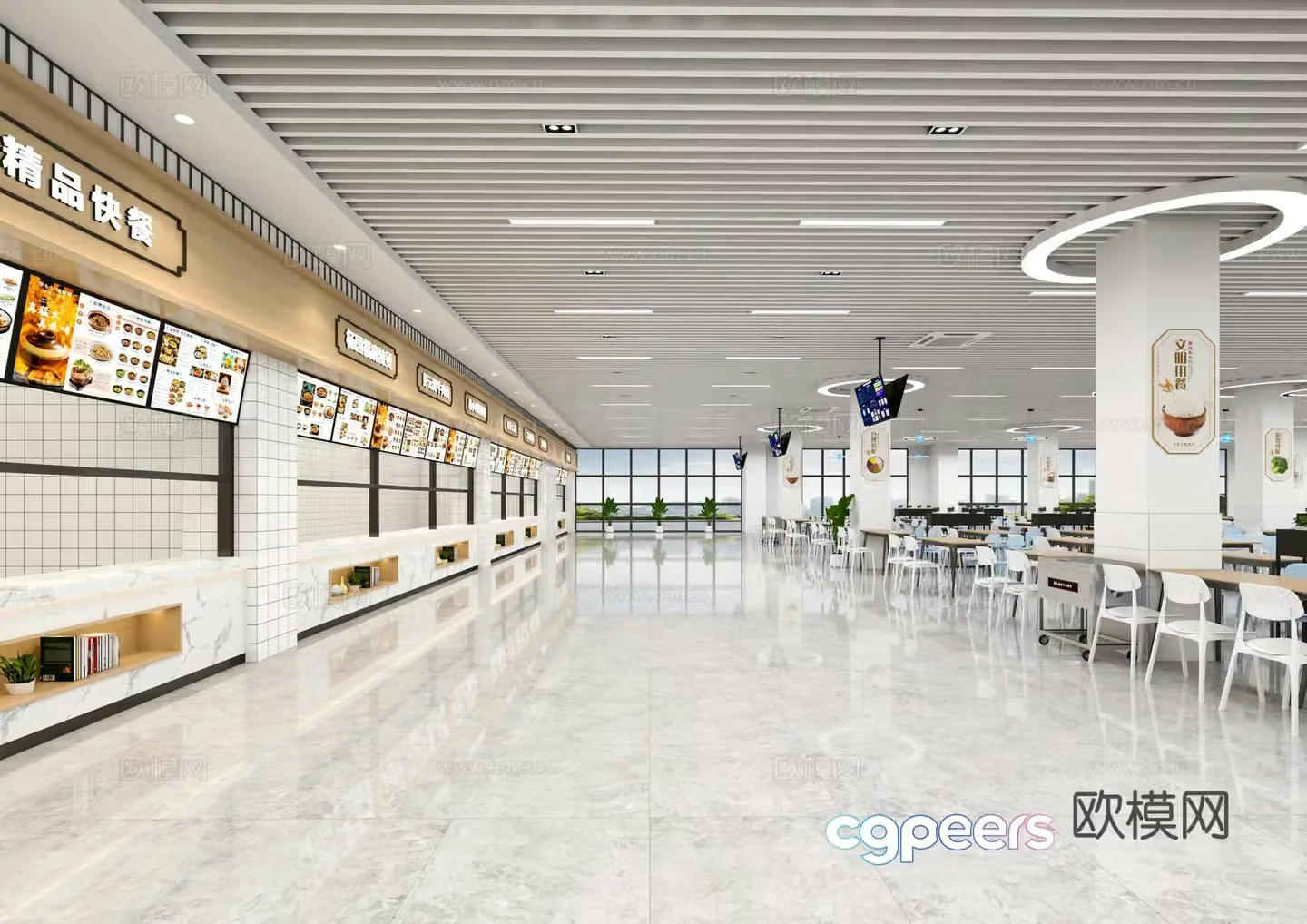 Canteen School Canteen University Canteen Employee Restaurant Employee Canteen Corporate Canteen 3D Model