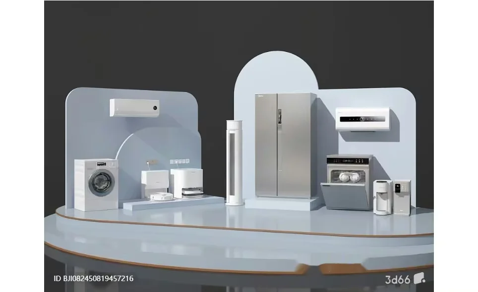 White Home Appliances 3D Model – 9443 – VRAY Render