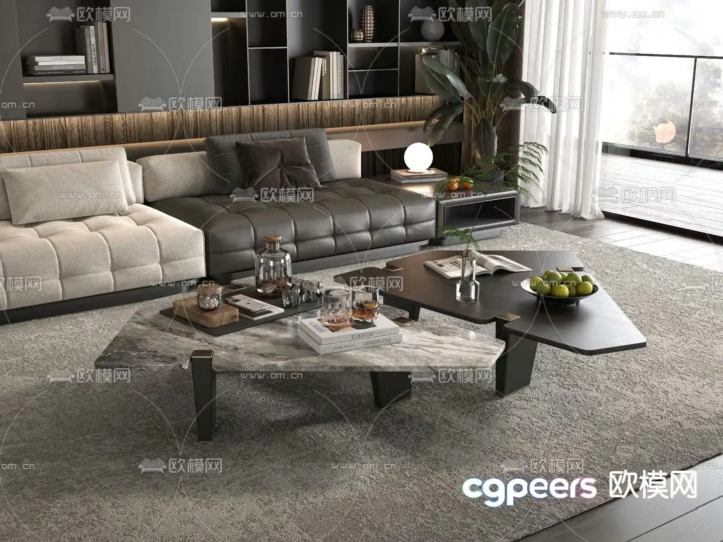 Modern coffee table 3d model