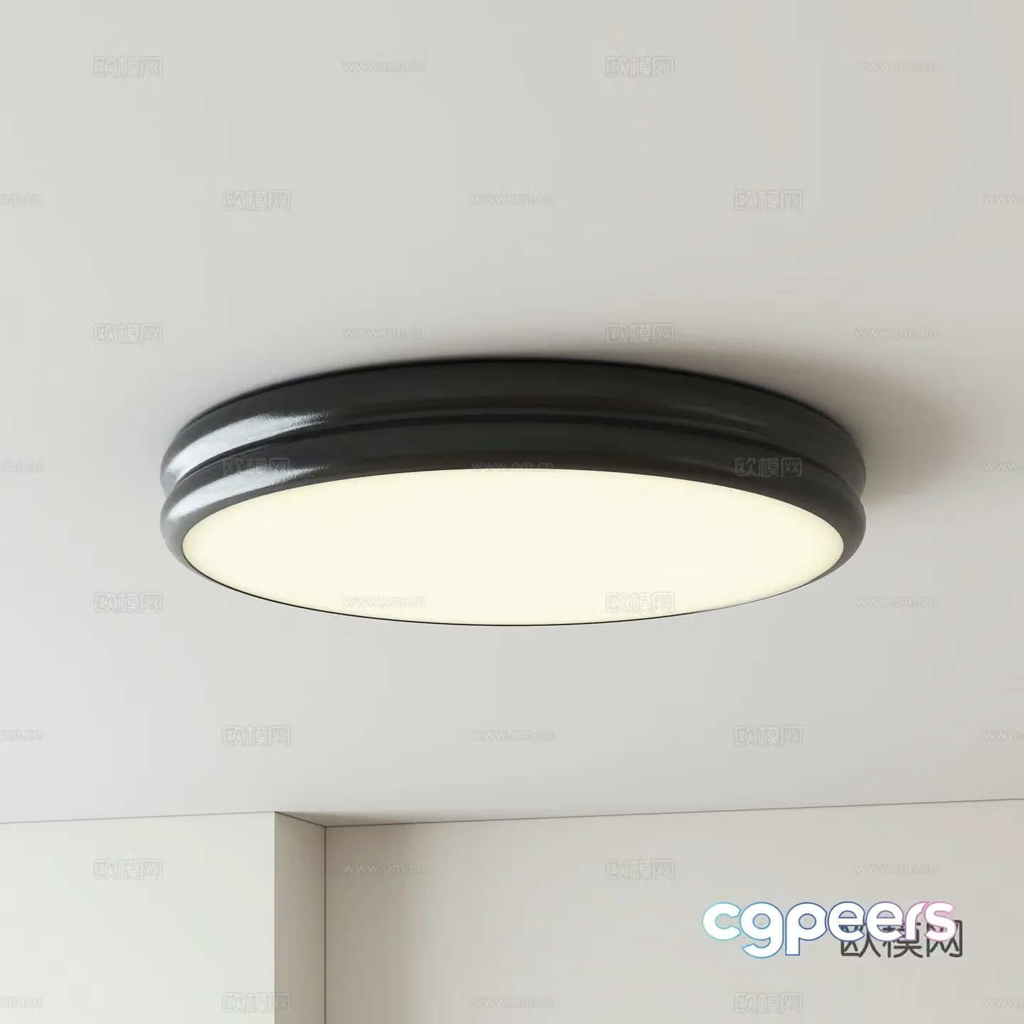 Modern minimalist ceiling light 3d model