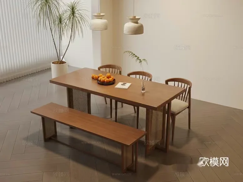 Modern Dining Room 3D Model – 14329 – VRAY Render