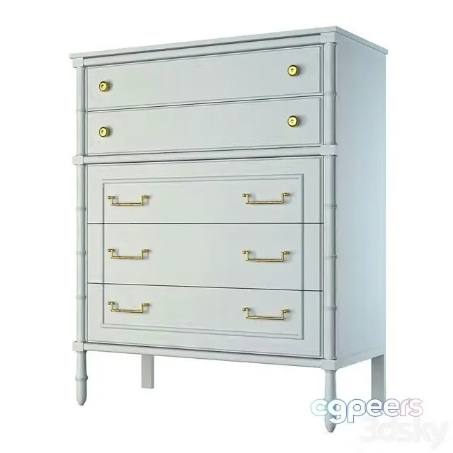3ds Max Free – Faux bamboo dresser