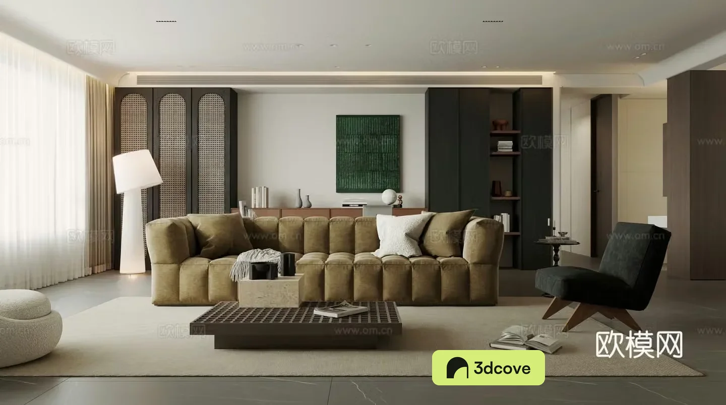Middle Ages Wabi Living Restaurant Large Flat Living Restaurant Horizontal Living Restaurant Ownerless Lights Wabi Living Restaurant Wabi Living 3D Model