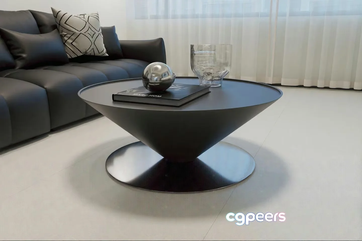 Modern Coffee Table 3D Model – 6460 – VRAY Render
