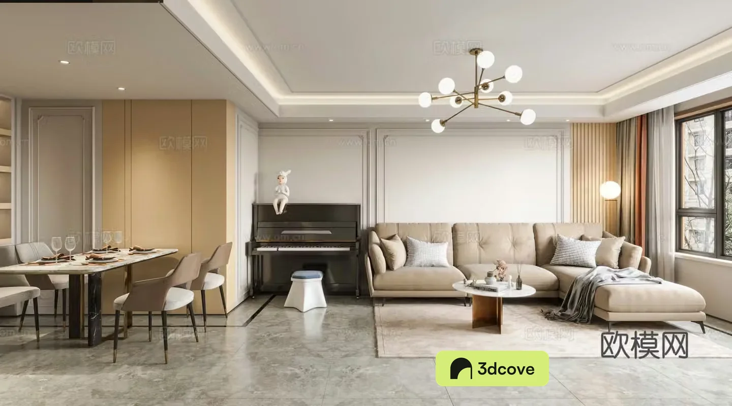 Modern Cream Style Restaurant