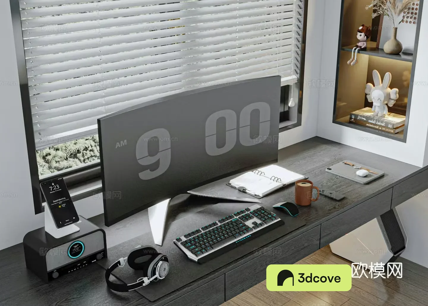 3D desktop computer model