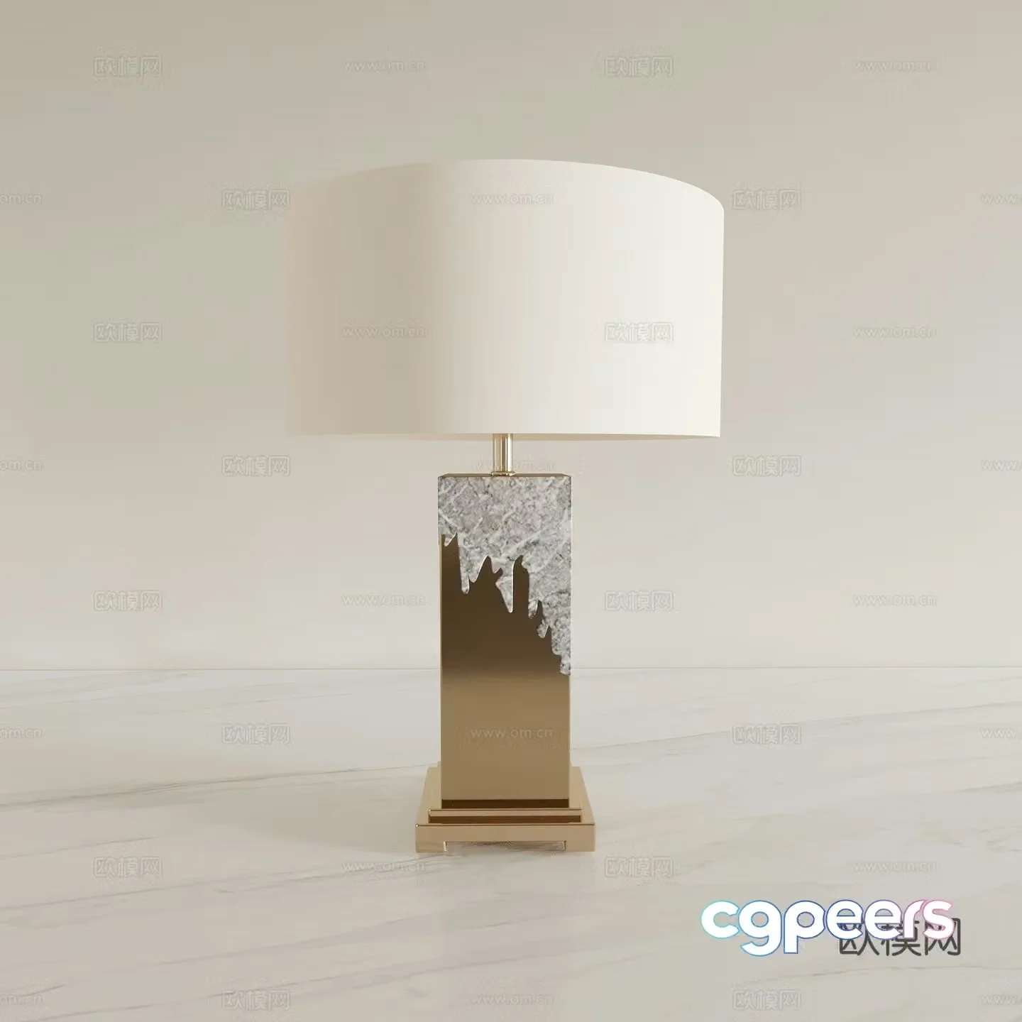 New Chinese table lamp atmosphere light 3D model
