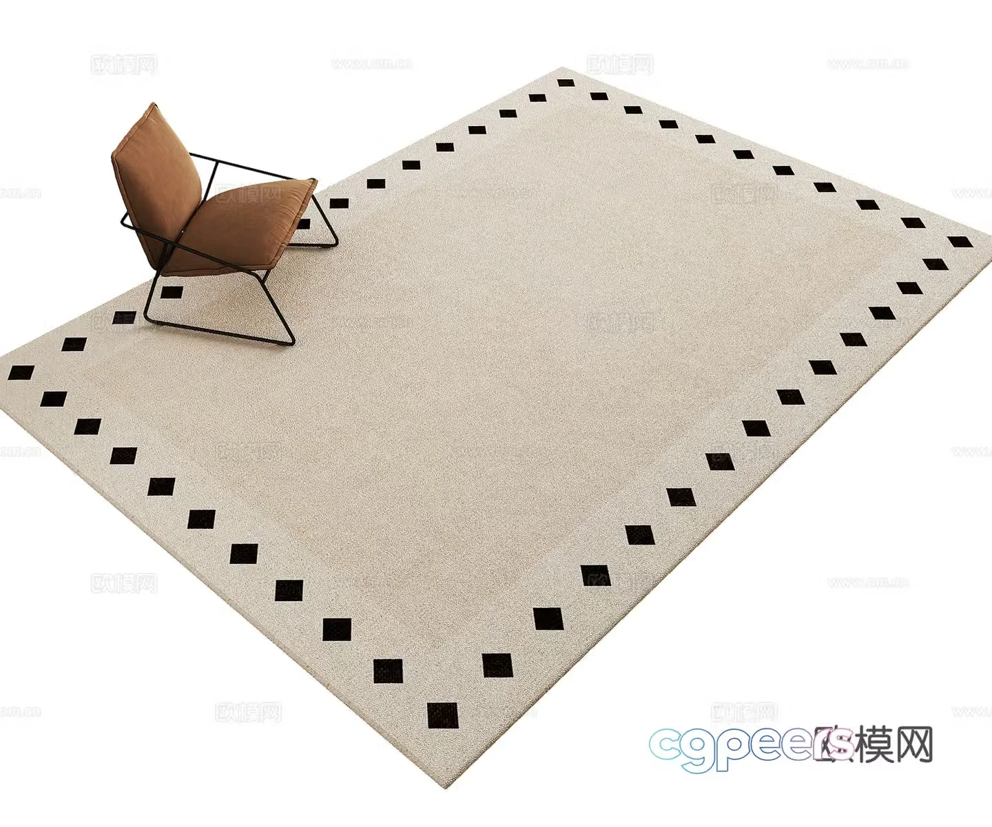 Living room carpet Bedroom carpet 3d model