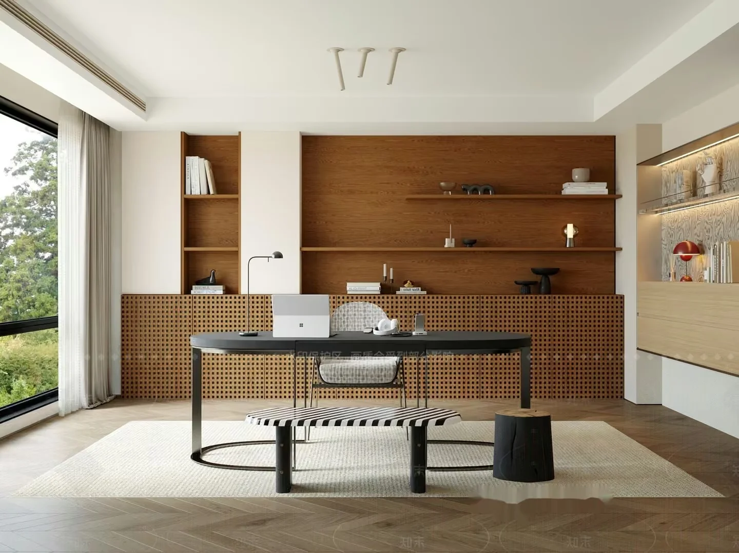 Modern Office Space 3D Model – 8894 – VRAY Render