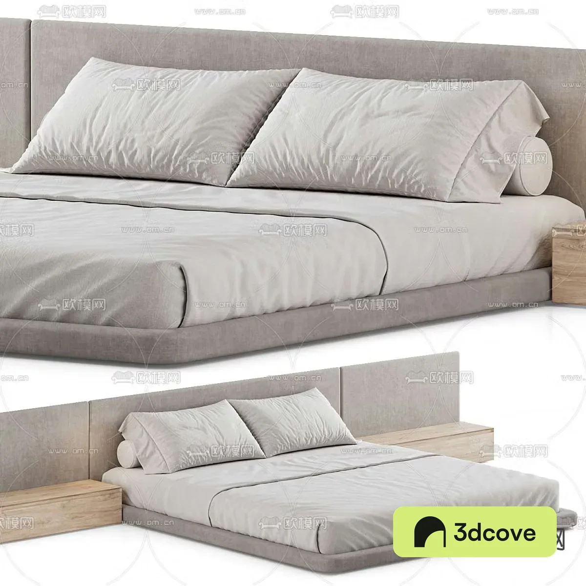 Modern double bed
