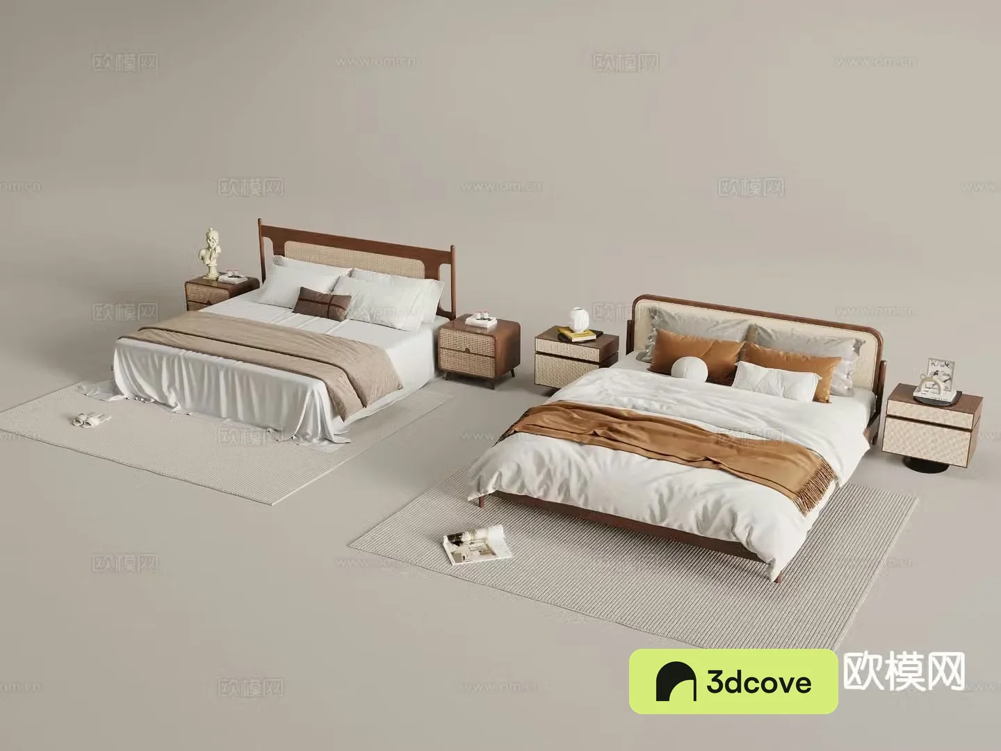 Medieval style double bed
