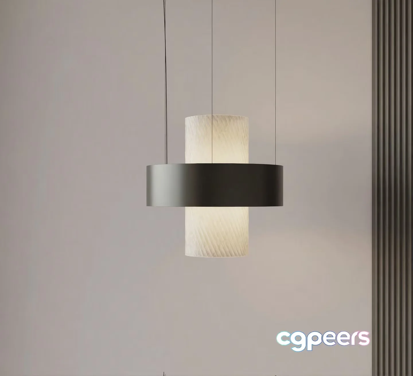 Modern Hanging Light Fixture 3D Model – 12989 – VRAY Render