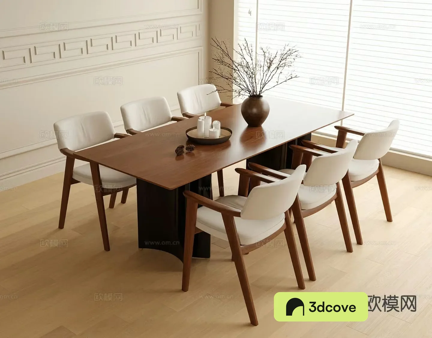 Nordic dining table and chairs