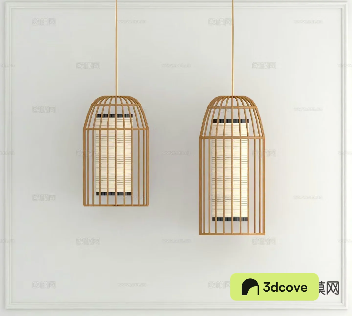 New Chinese style chandelier bamboo chandelier
