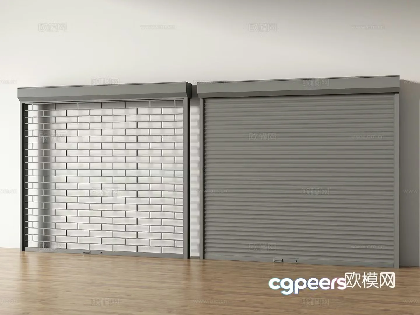rolling shutter door rolling shutter garage door 3d model
