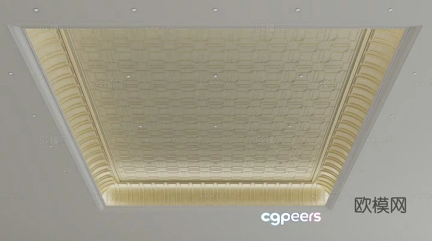 European style ceiling 3D model