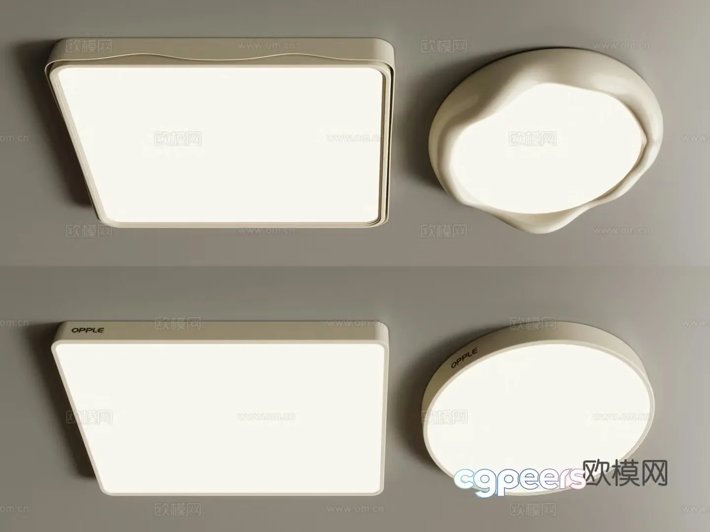 Modern ceiling light 3d model
