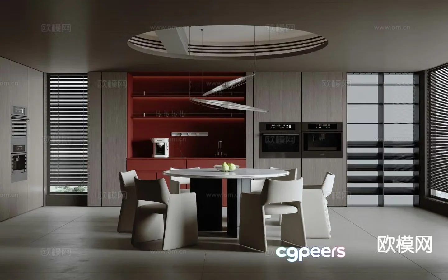 Italian restaurant 3d model